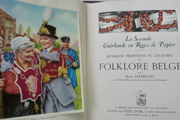 belgique  LA GUIRLANDE EN ROSES DE PAPIER QUELQUES TRADITIONS ET COUTUMES DU FOL – Image 11