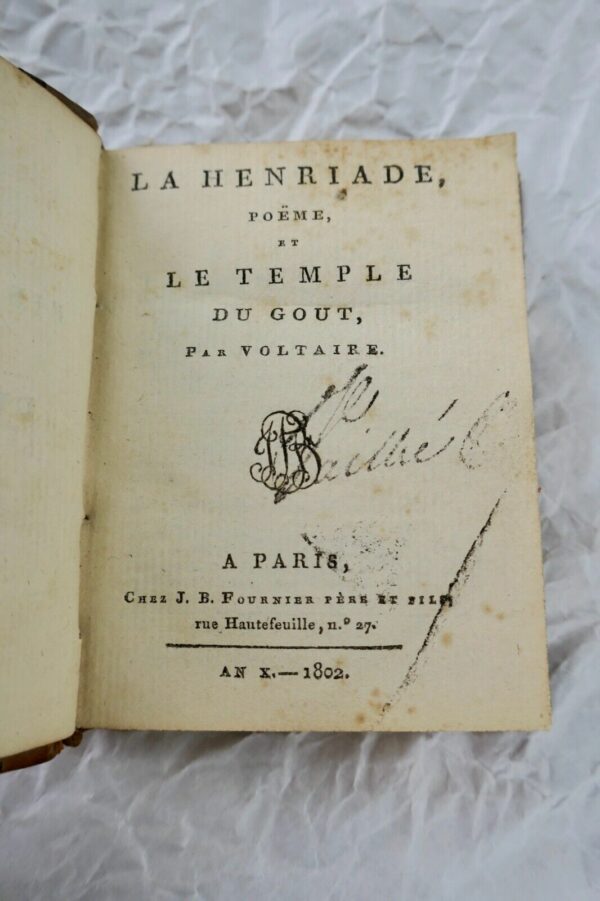 mini la henriade poème 1802 – Image 3