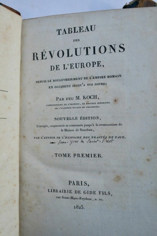 révolution KOCH Tableau des révolutions de l’Europe 1823 – Image 3