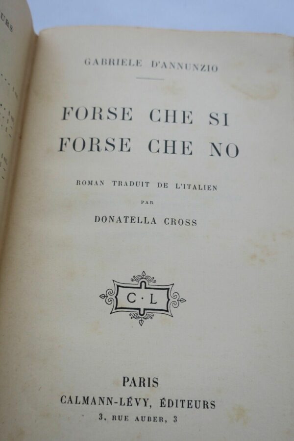 ANNUNZIO Gabriele d' FORSE CHE SI FORSE CHE NO EO – Image 7