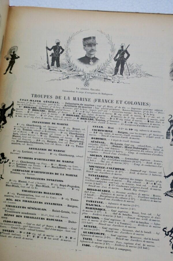 ARMEE FRANCAISE ALBUM ANNUAIRE  ANNEE 1898 + dédicace – Image 9