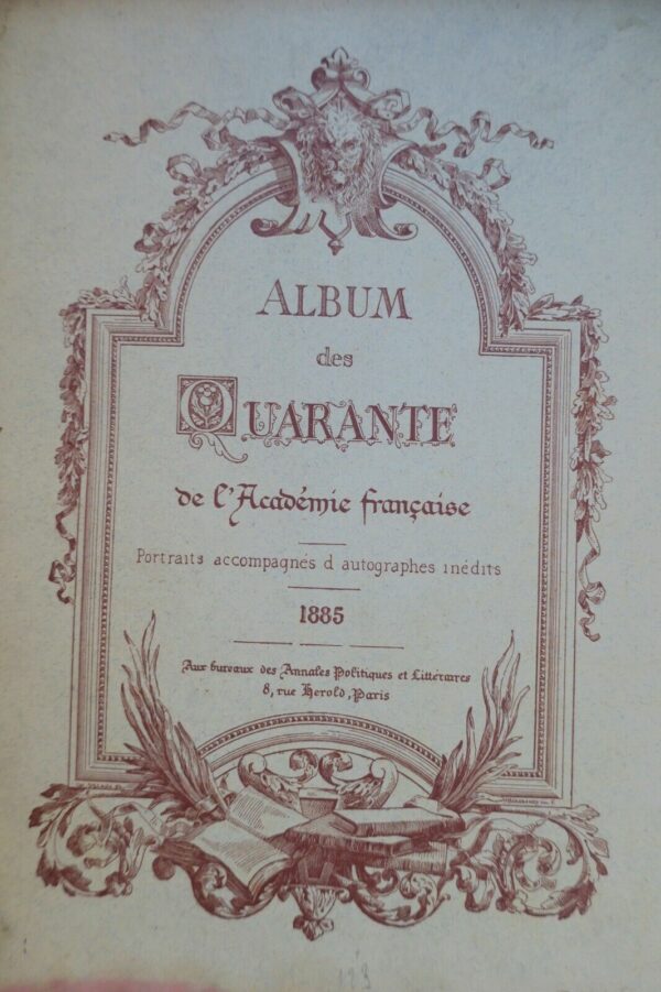 Académie ALBUM DES QUARANTE DE L'ACADEMIE FRANCAISE - 1885 – Image 4