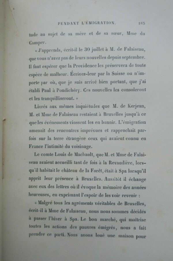 Adélaïde de Kerjean, marquise de Falaiseau, vie d'une femme pendant l'émigration – Image 5