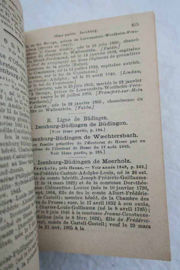 Almanach de Gotha 1869 Annuaire généalogique, diplomatique et statistique... – Image 7