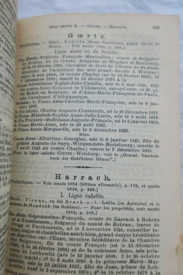 Almanach de Gotha 1889. Annuaire généalogique, diplomatique et statistique... – Image 7