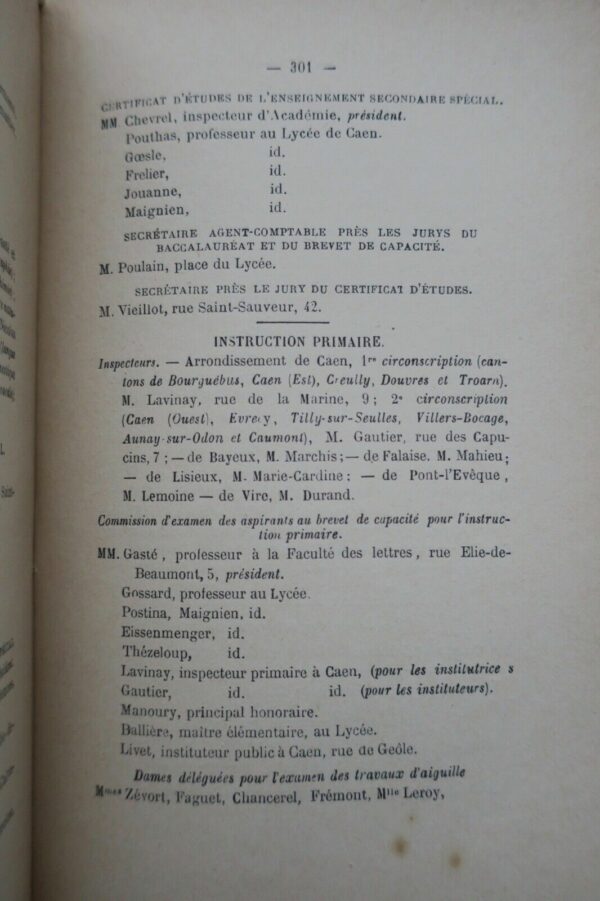 Annuaire administratif du département du Calvados 1886 – Image 3