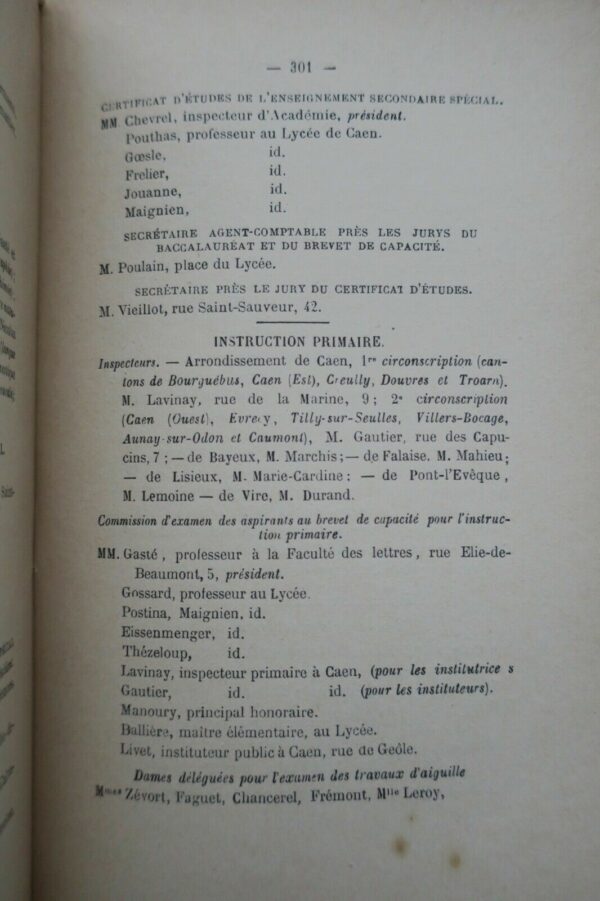 Annuaire administratif du département du Calvados 1886 – Image 3