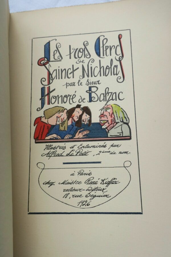 BALZAC (Honoré de.) Les trois clercs de Sainct Nicholas ill-LEPETIT – Image 10