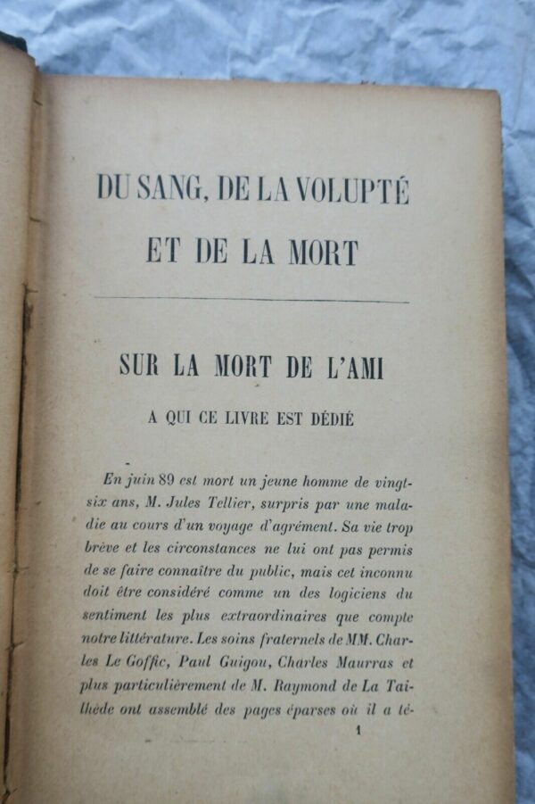 BARRES Maurice  DU SANG, DE LA VOLUPTE ET DE LA MORT 1894 – Image 4