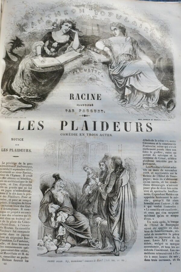 BEDOLLIERE. Oeuvres de Corneille & de racine. Edition illustrée – Image 7