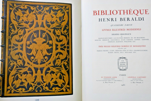 BERALDI Bibliothèque Henri Beraldi 1935