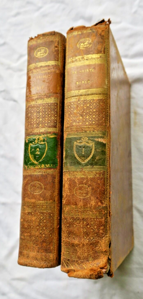 BIBLE La Sainte Bible ou le vieux et le nouveau testament 1805 Genève