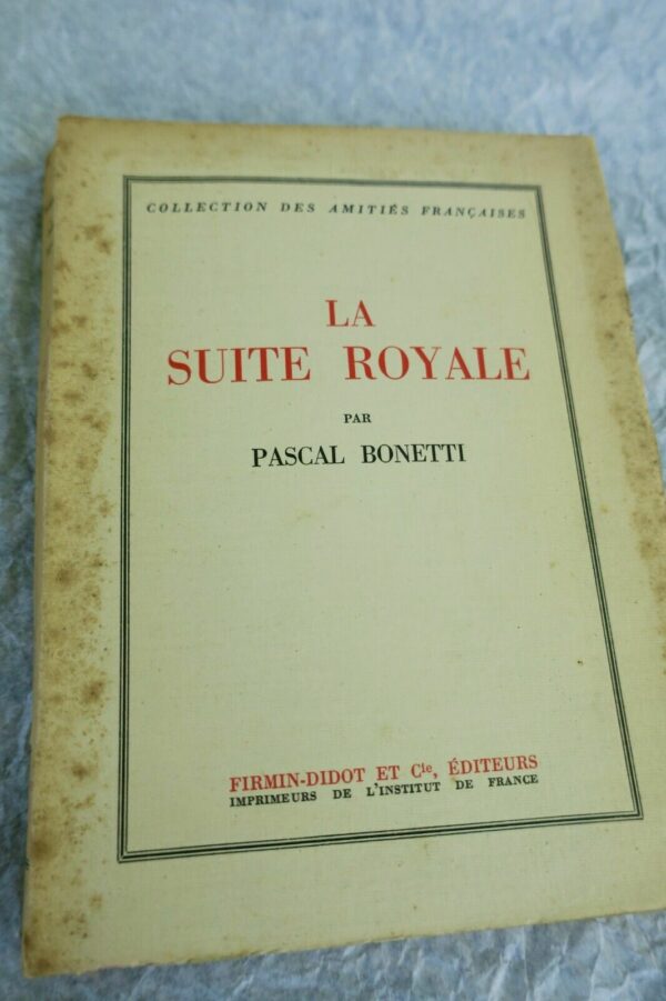 BONETTI PASCAL LA SUITE ROYALE + ENVOI – Image 3