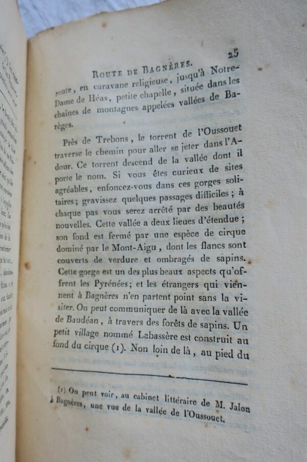 Bagnères Guide des voyageurs à Bagnères de Bigorre et dans les environs 1818 – Image 6