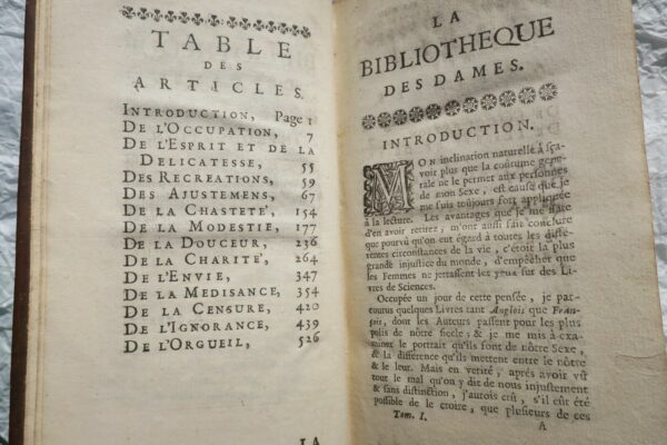 Bibliotheque des dames, contenant des règles générales 1724 – Image 4