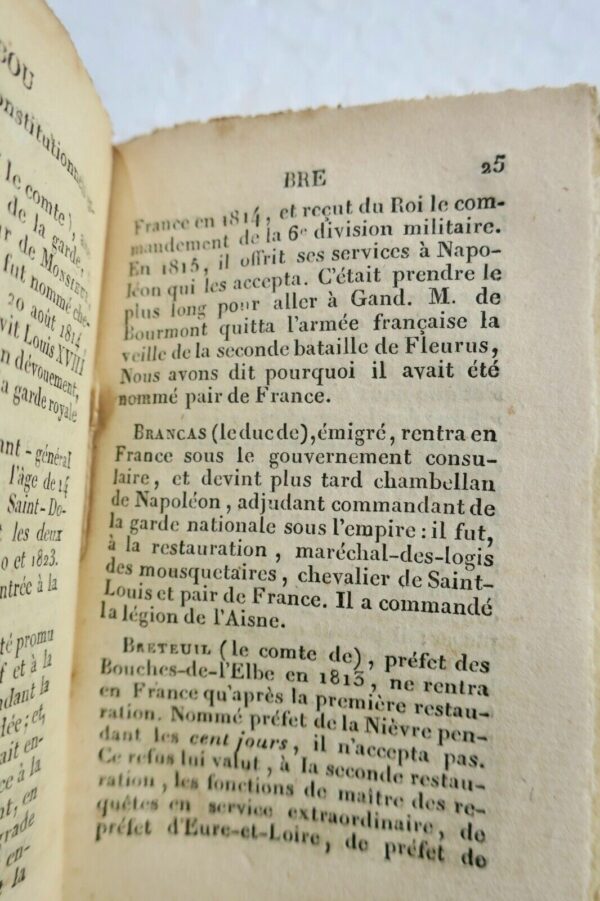 Biographie pittoresque des pairs de France... 1826 MINI – Image 4