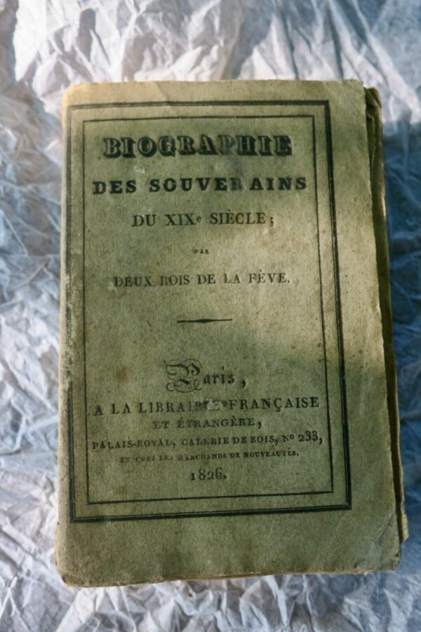 Biographie pittoresque des quarante de l'Académie Française 1826 70 x 105 mm.