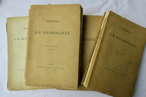 Boussingault (1801-1887) Mémoires de J.-B. Boussingault – Image 3