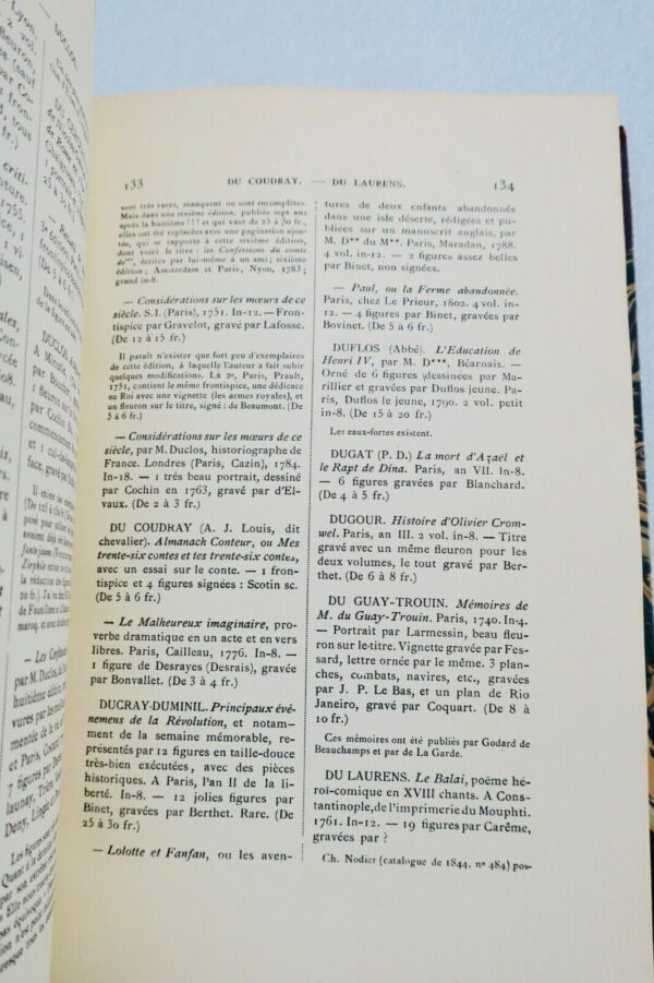 COHEN Guide de l'amateur de livres à vignettes (et à figures) XVIIIè 1880 – Image 4