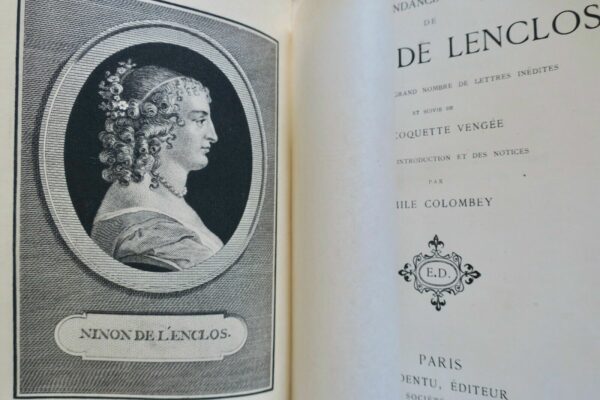 COLOMBEY CORRESPONDANCE AUTHENTIQUE DE NINON DE LENCLOS 1886