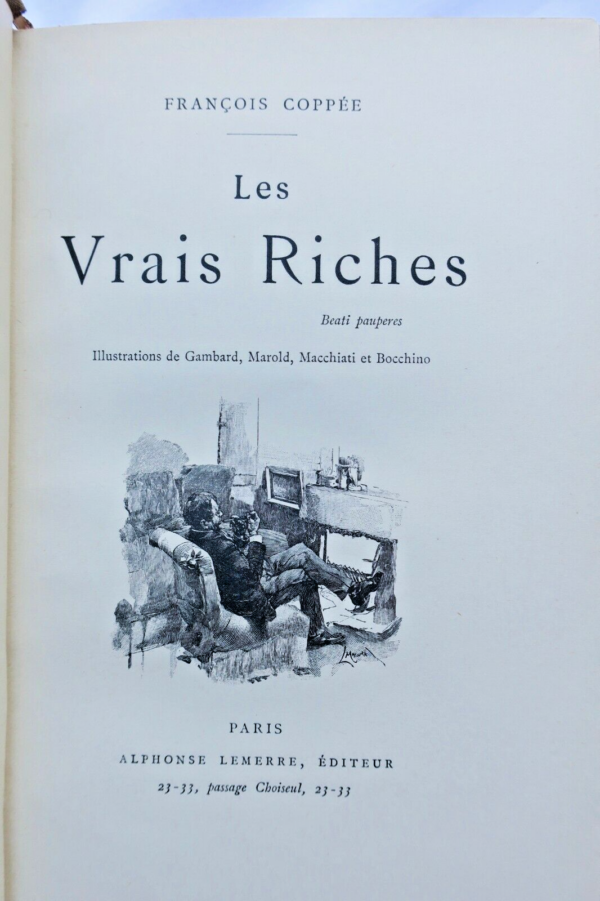 COPPEE FRANCOIS LES VRAIS RICHES lemerre – Image 5