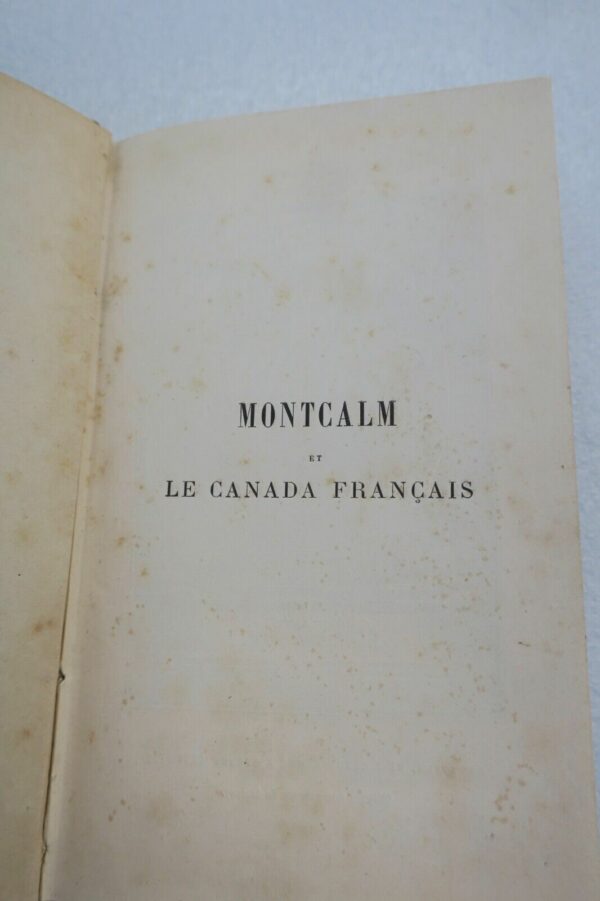 Canada de Bonnechose MONTCALM ET LE CANADA FRANCAIS - ESSAI HISTORIQUE 1886 – Image 7