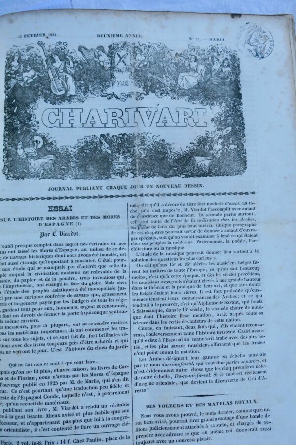 Charivari  1ère année & 1 er semestre de la 2è année 1832-33 Daumier Gavarni... – Image 7