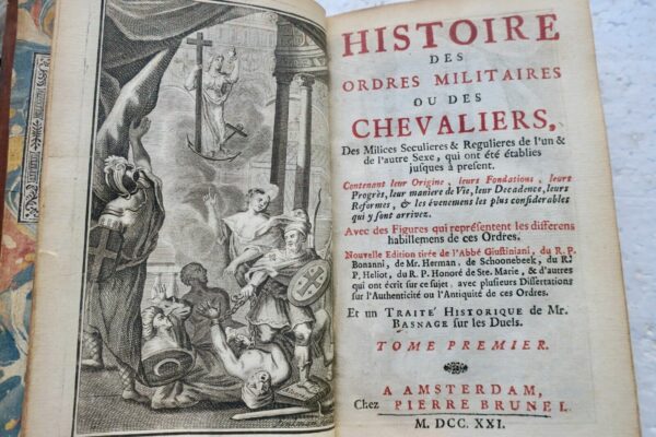 Chevalerie  Histoire des ordres militaires ou des chevaliers 1721 – Image 23