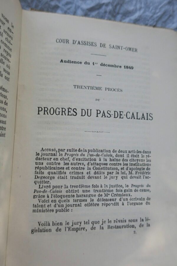 Cremieux Liberté!  Plaidoyers Et Discours Politiques 1869 – Image 6