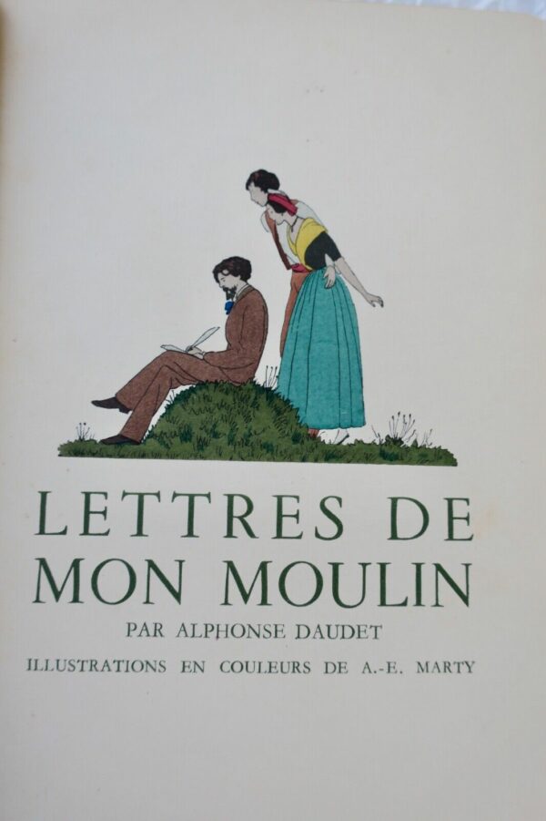 DAUDET LETTRES DE MON MOULIN reliure peinte – Image 5