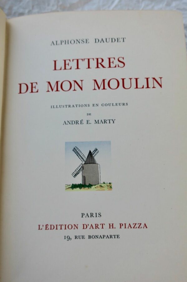 DAUDET LETTRES DE MON MOULIN reliure peinte – Image 6