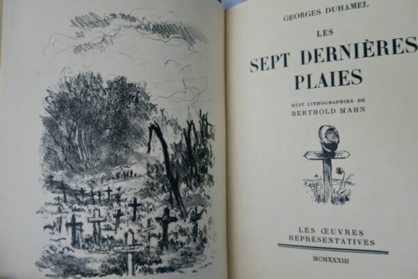 DUHAMEL Les sept dernières plaies lithographies de Berthold Mahn – Image 4