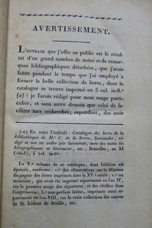 Dictionnaire bibliographique choisi du quinzième siècle 1805 – Image 5