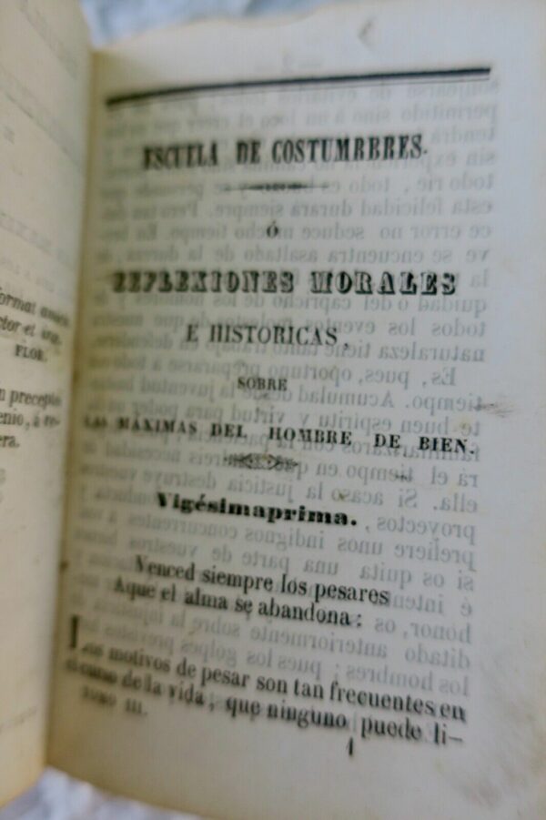 Escuela de costumbres ó Reflexiones morales e históricas..1844 – Image 6