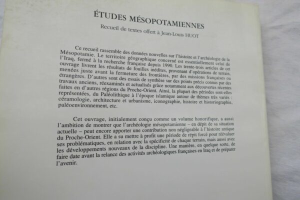 Etudes mésopotamiennes: recueil de textes offerts à Jean-Louis Huot. – Image 3