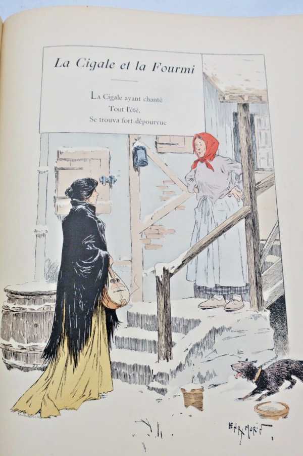 FABLES DE LA FONTAINE. Cent fables choisies. Illustrat-Morin – Image 11