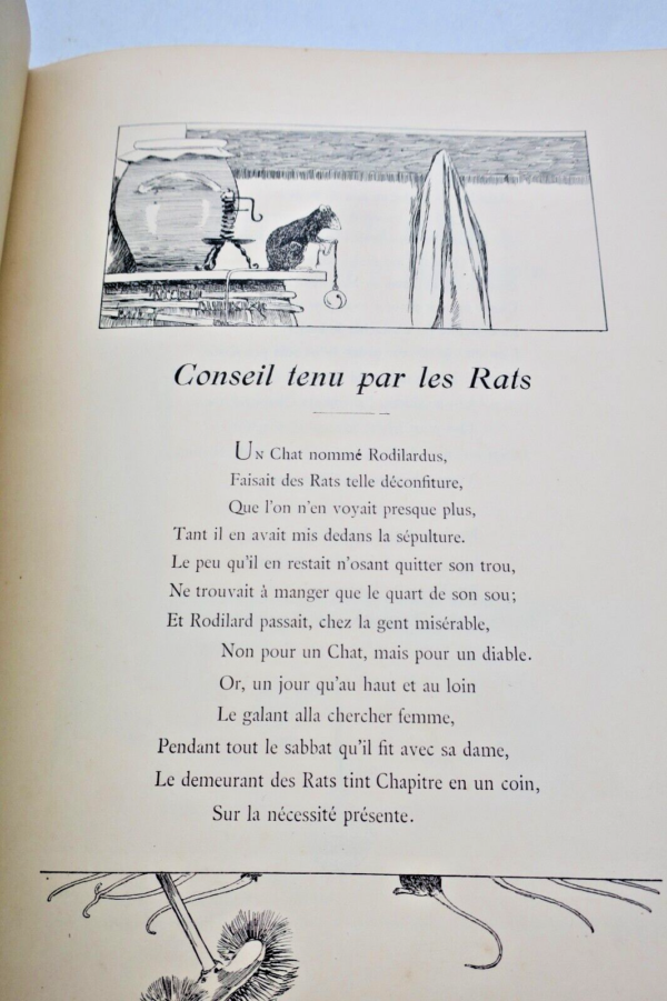 FABLES DE LA FONTAINE. Cent fables choisies. Illustrat-Morin – Image 10