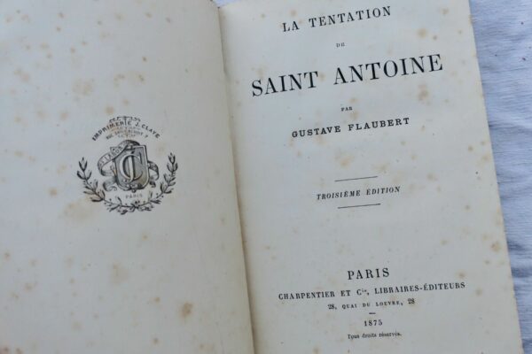 FLAUBERT LA TENTATION DE SAINT-ANTOINE Charpentier 1875 – Image 7