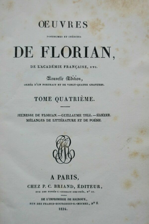 FLORIAN Oeuvres de Florian. – Image 6