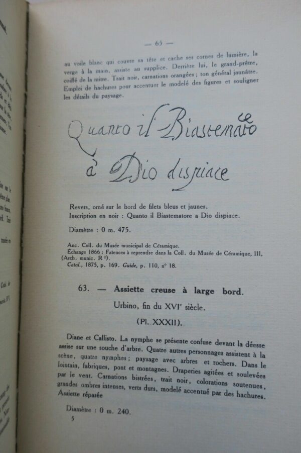 Faïences anciennes Espagne, d'Italie, de France, d'Asie-Mineure 1928 – Image 5