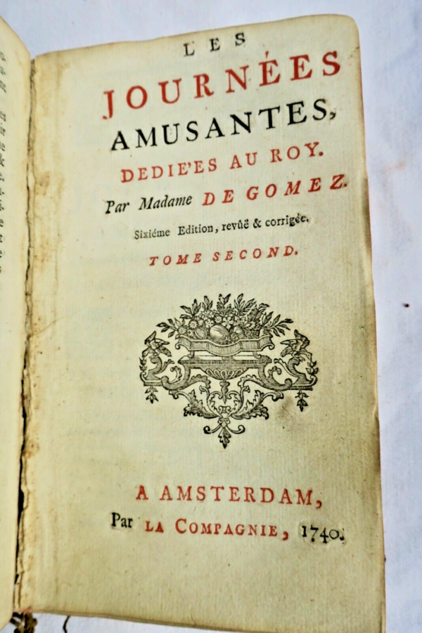 GOMEZ Les journées amusantes, dédiées au roy 1740 – Image 5