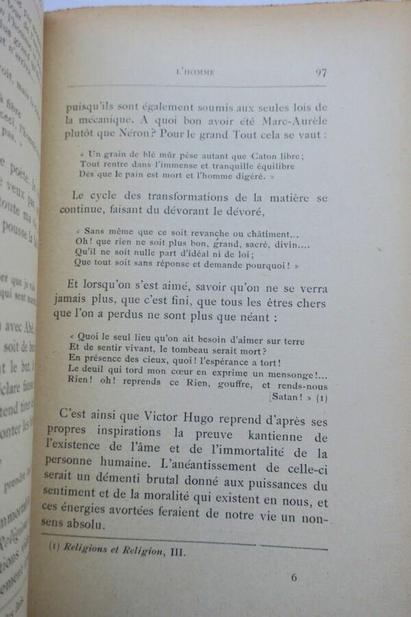 HUGO PHILOSOPHIE DE VICTOR HUGO + dédicace – Image 4