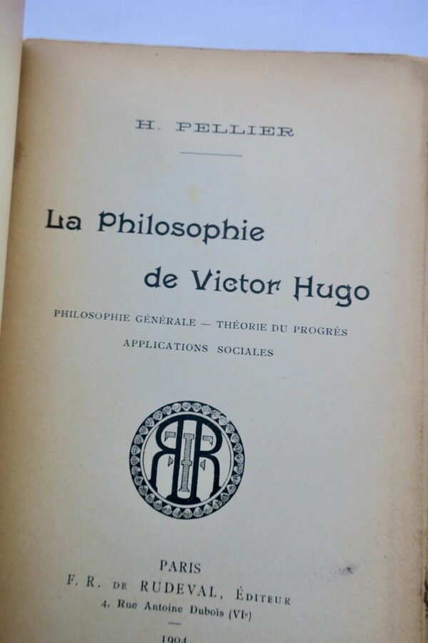 HUGO PHILOSOPHIE DE VICTOR HUGO + dédicace – Image 8