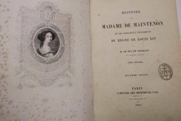 Histoire de Madame de Maintenon et des principaux évènements du règne de Louis X – Image 4