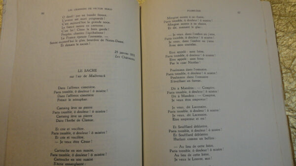 Hugo EMERY  LES CHANSONS DE VICTOR HUGO. – Image 3