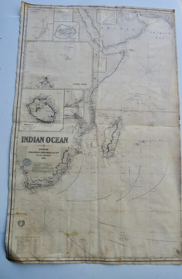 India ocean 1869 104 x 66 cm – Image 3