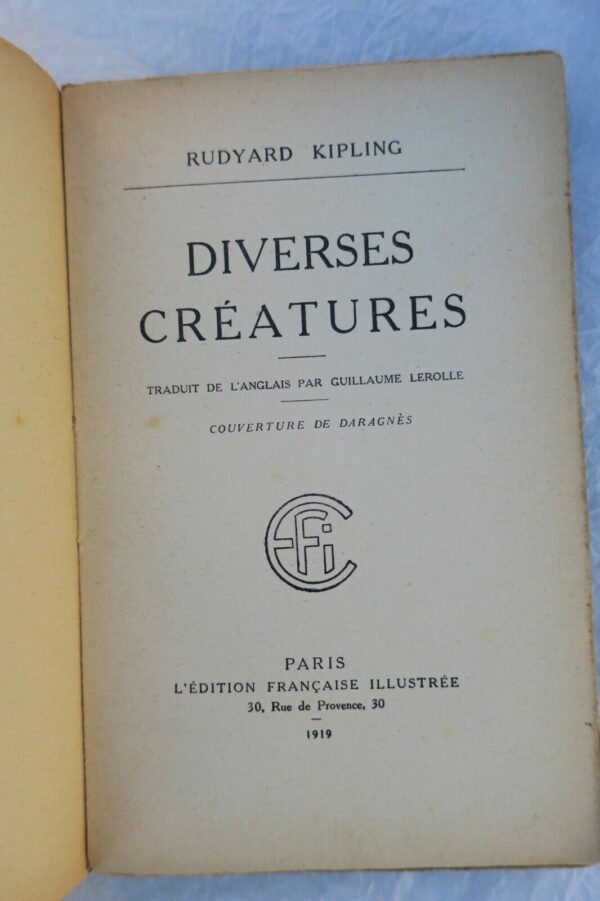 KIPLING, DARAGNÈS, FANTASTIQUE : DIVERSES CRÉATURES – Image 8