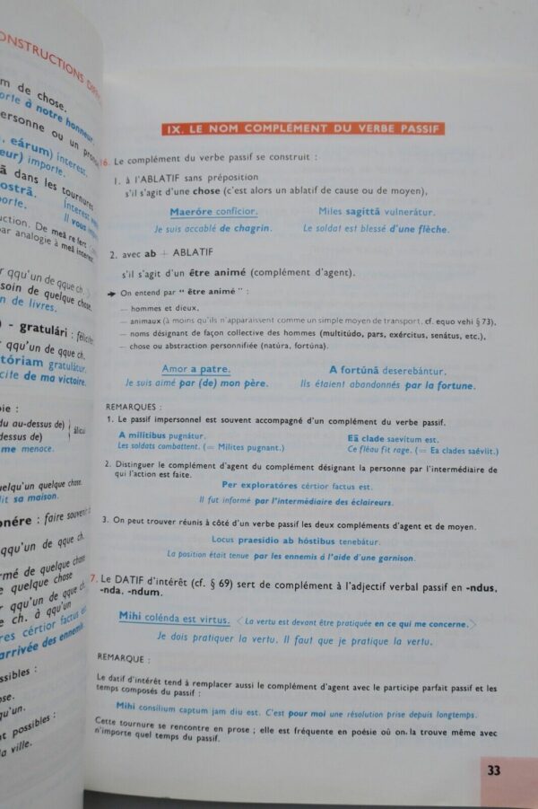 LATIN  PRECIS DE GRAMMAIRE DES LETTRES LATINES – Image 6