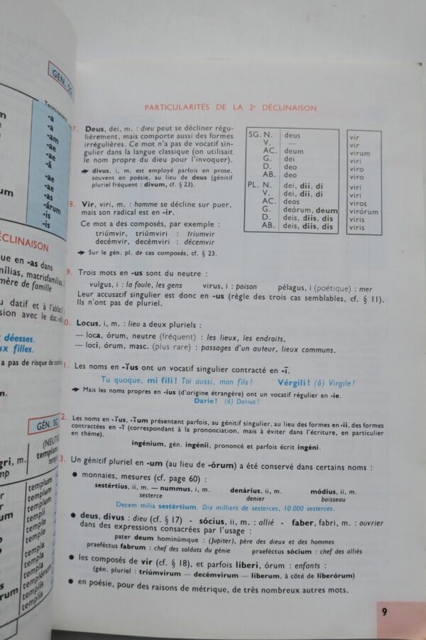 LATIN  PRECIS DE GRAMMAIRE DES LETTRES LATINES – Image 7