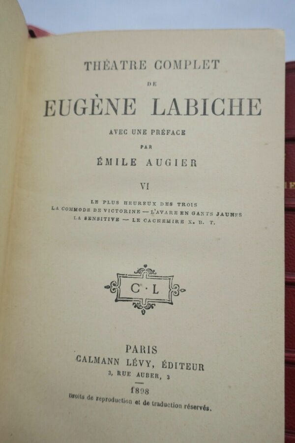 Labiche Eugène Théâtre complet de Eugène Labiche préface par Emile Augier – Image 7